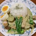 まぁやん☆もりもり5's cooksnap of when they made カルディ♡スパイシー具沢山グリーンカレー.