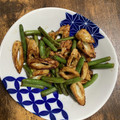 竹富島で会いましょう's cooksnap of when they made ちくわとインゲンの柚子胡椒マヨ炒め.