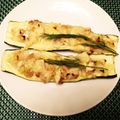 SakuranboX's cooksnap of when they made ズッキーニボート.