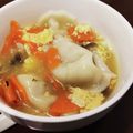 梅里うめこ's cooksnap of when they made 冷凍水餃子の中華スープ☆彡.