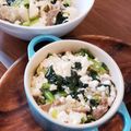 麻's cooksnap of when they made 節約丼☆小松菜と豆腐、豚肉丼.