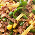 Minodaichu's cooksnap of when they made 豚こまとメークインで青椒肉絲風♪.