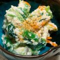 ♡ちょも♡'s cooksnap of when they made 簡単なめらか♪ ほうれん草の白和え.
