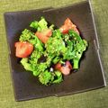 コムギ大好き's cooksnap of when they made 箸休め♪菜の花トマトで海苔胡麻和え.
