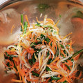 yurichika's cooksnap of when they made 春菊ともやしの簡単ナムル風♪.