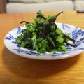 akitakomac's cooksnap of when they made 間引き大根葉の塩昆布あえ.