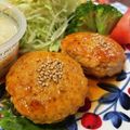 わか★'s cooksnap of when they made 鶏ひき肉と豆腐の和風照り焼きハンバーグ.