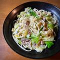 samakosama's cooksnap of when they made サバ缶とキャベツのペペロンチーノパスタ.