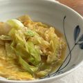 餃子女子's cooksnap of when they made キャベツの卵とじ.