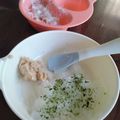 えりきゃんでぃ's cooksnap of when they made 離乳食＊納豆と青のり粥.