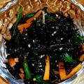 りんごのあめちゃん's cooksnap of when they made 鉄分補給♪ほうれん草とひじきのゴマ和え.