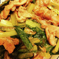 まめひな's cooksnap of when they made 豚肉とロメインレタスのオイスター炒め.