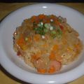 Jock's cooksnap of when they made ☆カレーチャーハンのコンソメ餡かけ☆.