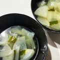 sato3★'s cooksnap of when they made 材料入れて5分！中華風大根わかめスープ.