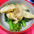 muumi☆'s cooksnap of when they made 菜の花とササミのわさびマヨ和え.