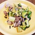 麻's cooksnap of when they made 豚ばらとブロッコリーのねぎポン炒め.