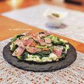 inyako's cooksnap of when they made 小松菜ベーコンの卵白焼き.