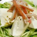 ton♪'s cooksnap of when they made めんつゆ活用！かにかま＆キュウリの冷奴♪.