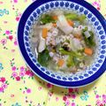 ふたごゆき's cooksnap of when they made セブンみたいな☆生姜香るもち麦スープ２.