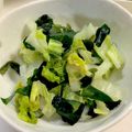 CHISA☆ごはん♪'s cooksnap of when they made 白菜とわかめのホットサラダ.