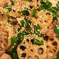 やえまりも's cooksnap of when they made 豚肉とれんこんのうま味噌炒め.