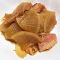 水玉ぱじゃま's cooksnap of when they made 大根とベーコンの炒め物.