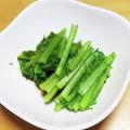 ごじひめ's cooksnap of when they made わさび菜のおかか醤油和え.