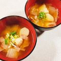 みぽぽ37's cooksnap of when they made 里芋とねぎの味噌スープ.