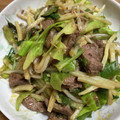 クックDMEKPK☆'s cooksnap of when they made 牛肉とたけのこのオイスターソース炒め.
