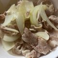 udukikarin's cooksnap of when they made 豚バラ肉と玉ねぎの煎り酒煮.
