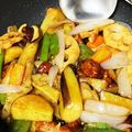 こけちん's cooksnap of when they made デパ地下風♪ 鶏と揚げ野菜の甘酢あん.