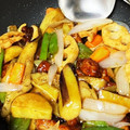 こけちん's cooksnap of when they made デパ地下風♪ 鶏と揚げ野菜の甘酢あん.