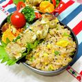 U☆kaoru's cooksnap of when they made 鮭フレークで！洗い物の少ないズボラ炒飯.