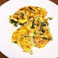麻's cooksnap of when they made ママのオムレツ✿ホウレン草＆シーチキン✿.
