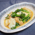 バカリャウ's cooksnap of when they made 【農家のレシピ】菜の花とエノキの卵とじ.