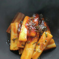 arare0124's cooksnap of when they made ちくわぶで簡単トッポギ風炒め.
