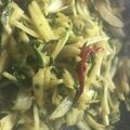 クックQGDQPT☆'s cooksnap of when they made カブの皮と葉のキンピラ.
