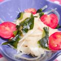 みっくママ's cooksnap of when they made 材料これだけ！トマ玉わかめ酢.