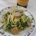 焼きたてりんごパイ's cooksnap of when they made ポン酢で水菜と魚肉ソーセージの卵とじ.