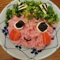 yasuna313's cooksnap of when they made 節分に鬼さん☆ネギトロ丼.