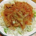 55才のおじさん's cooksnap of when they made 豚肉と玉ねぎのハニーケチャップ炒め.