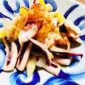 kinniko's cooksnap of when they made 夏にピッタリ！イカとねぎのカラシ酢味噌♪.