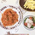虎3ママ's cooksnap of when they made 我が家の簡単ナポリタン.