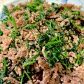 あい♪らんど's cooksnap of when they made ニンジンの葉そぼろ炒め.