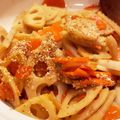 kimikimis's cooksnap of when they made 麺つゆで簡単！レンコンと人参のきんぴら.