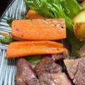 ひよこのおにぎり's cooksnap of when they made 切って焼くだけ！人参のオリーブオイル焼き.