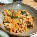 XasyaminX's cooksnap of when they made 豚肉とにんにくの芽の炒めもの（甘辛味噌味.