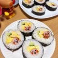 miku❁'s cooksnap of when they made 節分の恵方巻き♡子どもが喜ぶ子鬼の太巻き.