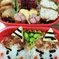 クックBFXS7A☆'s cooksnap of when they made 節分★　鬼♬　おにぎり　キャラ弁　簡単♬.