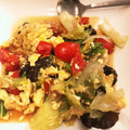 Oxnard_KK's cooksnap of when they made トマトとレタスの簡単ふんわり卵炒め.